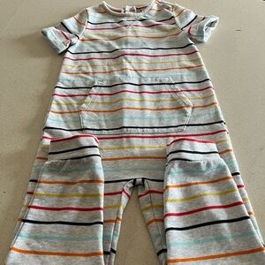 Old Navy Striped Multicolor Jumpsuit 5t